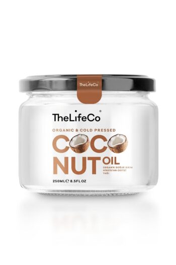 TheLifeCo Organik, Soğuk Sıkım Hindistan Cevizi Yağı 250 Ml (vegan)