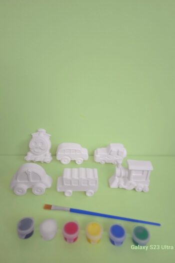 TARÇIN BOYAMA ATÖLYESİ Eğitici Etkinlik Mini Araba Set 6 adet 2 boyutlu 4 cm