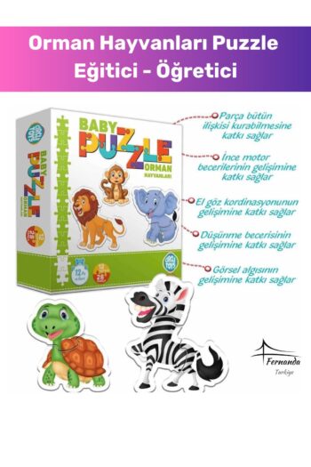 Fernanda Özel Seri Baby Puzzle Orman Hayvanları Zeka Geliştirici Eğitici Çocuk El Göz Koordinasyonu