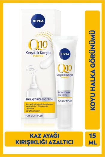 NIVEA Q10 Power Kırışıklık Karşıtı ve Sıkılaştırıcı Göz Kremi 15ml, Kaz Ayağı Görünümü, Koyu Halka Karşıtı