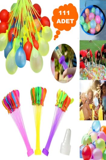 Hyd  111 Adet Oyuncak Su Balonu Ve Su Balon Sihirbazı Su Oyunu Doldurma Aparatı Parti Malzemesi