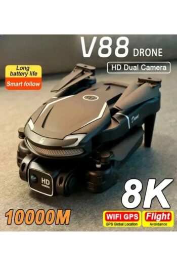 Shem V88 Drone 8K 5G GPS Profesyonel HD Hava Fotoğrafçılığı Uzaktan Kumanda Uçak HD Çift Kamera