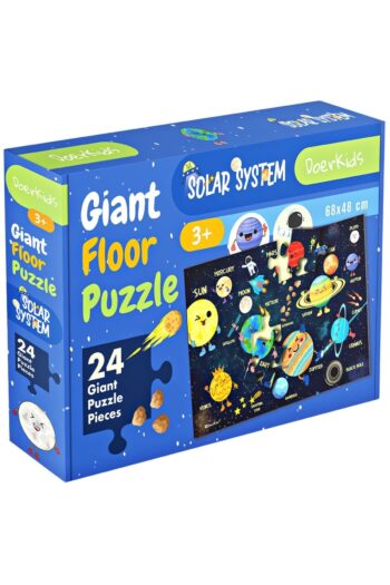 DoerKids Dev Gezegenler Jumbo Yer Puzzle | Eğitici Solar Sistem | 3-6 Yaş 24 Parça