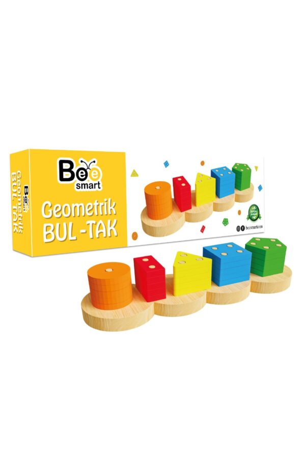 Bee Smart Ahşap Geometrik Bul-tak Eğitici Oyuncak Öğretici Geliştirici Oyuncak Çocuk Için Hediye