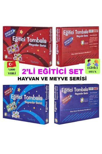OYUNKAFASI Tombala-Hayvanlar Serisi ve Meyve Serisi - Eğitici Tombala