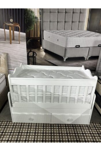 YEDAŞ HOME Beyaz Bebek Yatağı 60x120 20cm Yaylı Yatak