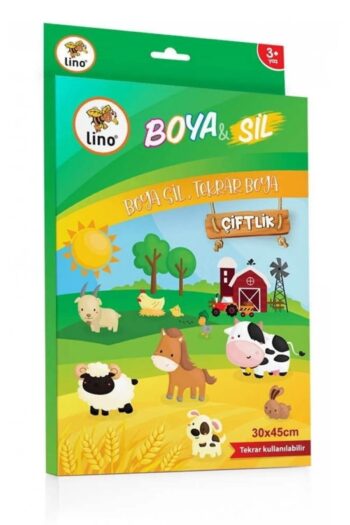 Lino Boya Sil Aktivite Matı Çiftlik (SİLİNEBİLİR)