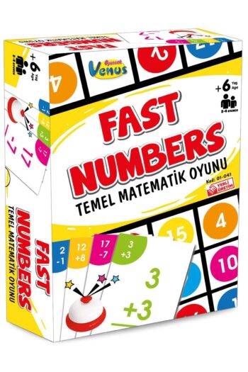 VENÜS TOYS Fast Numbers Temel Matematik Oyunu - Eğlenceli ve Hızlı Zeka Gelişimi