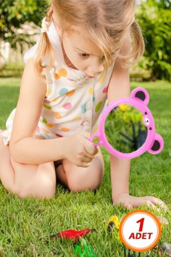 Bundeba 1 Adet Plastik Ayıcık Büyüteç Karne Hediyesi Okul Öncesi Hediyelik Popit Çocuk Eğitici Oyuncak