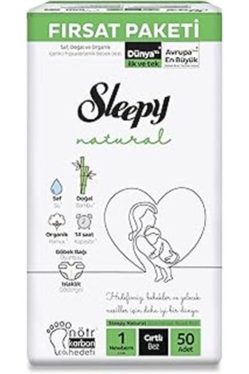DENİZ Sleepy Natural Fırsat Paketi Bebek Bezi 1 Numara Newborn 50 Adet