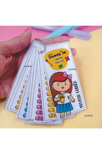 atölyesude Eğlenceli ve Dayanıklı Kişiye Özel Çocuk Matematik Kartları ÇARPMA BÖLME TOPLAMA ÇIKARMA İŞLEMİ