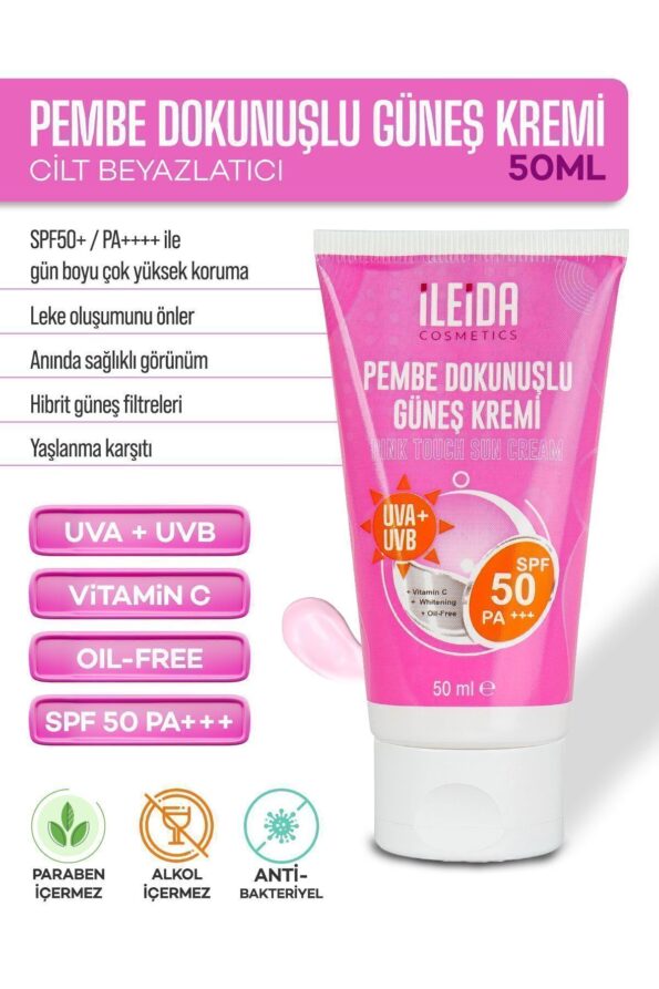 İLEİDA Güneş Kremi Leke Karşıtı Ve Yüksek Koruma Spf 50