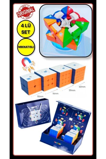 TOYFEST Moyu 2x2 & 3x3 & 4x4 & 5x5 Magnetic Cube Set Mıknatıslı Özel Kutulu Zeka Küp Seti