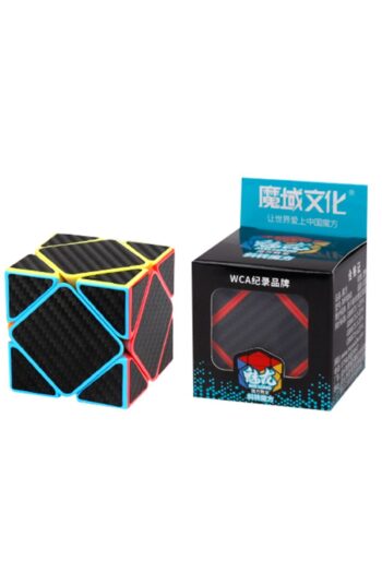 TOYFEST Moyu Fiber Karbon Skewb Küp Hızlı Rübik Zeka Sabır Küpü