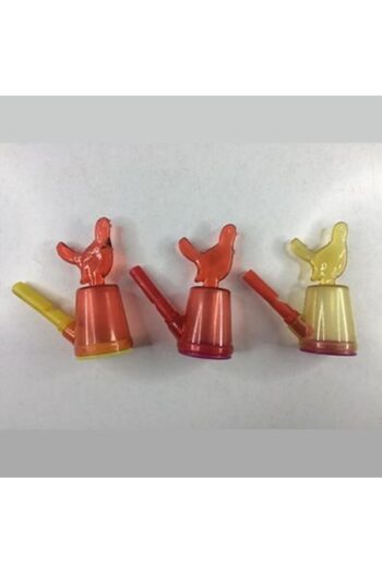 Nostaljik Lezzetler Horoz Şeklinde Sulu Kanarya Düdük Oyuncak 10 Adet Birden