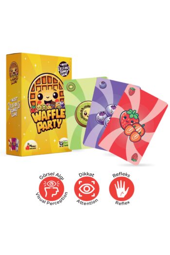 Playever Waffle Party, Dikkat, Görsel Algı Ve Refleks Geliştiren Kart Oyunu (4-7 YAŞ)