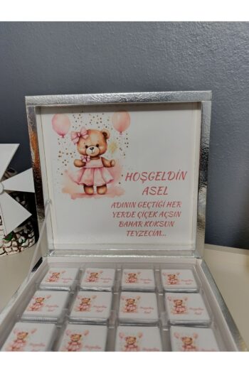Yavuz Hoşgeldin Bebek Çikolatası Yenidoğan Hediyelik Çikolata Karton Kutu 32'li