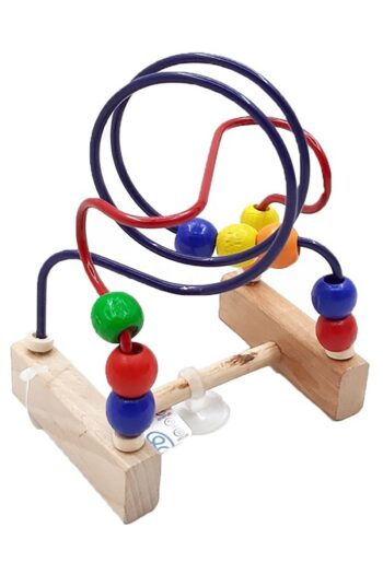 Zuzu Toys Ahşap Mini Eğitici Ve Zeka Koordinasyon Boncuklu Mama Sandalyesi Oyuncağı