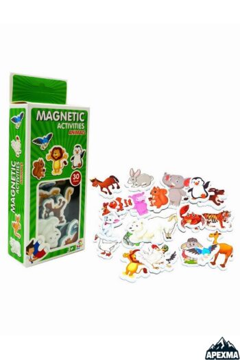Apexma Manyetik Mıknatıslı Hayvanlar Eğitici Hayvanları Tanıma Buzdolabı Sticker Oyuncak Magnet