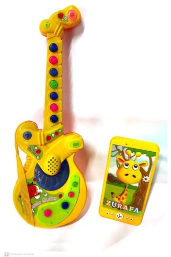 berattoys Berattoy Iki Ürün Birarada Pilli Işıklı Türkçe Müzikli Gitar&ışıklı Müzikli Cep Telefonu