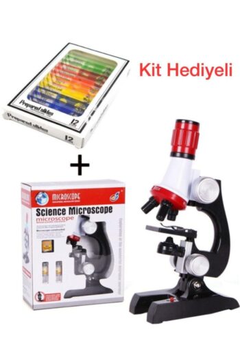 Reidan 2’li Set Dürbün Mini Çocuk Mikroskop Ve Teleskop Seti Zoom Led Işık 100-1200 Eğitici Mikroskop Kiti