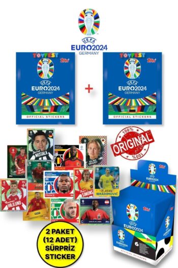 TOYFEST ALMANYA EURO 2024 Avrupa Şampiyonası Match Attax - 2 ADET Futbolcu Sticker Paketi (12 Adet Sticker)
