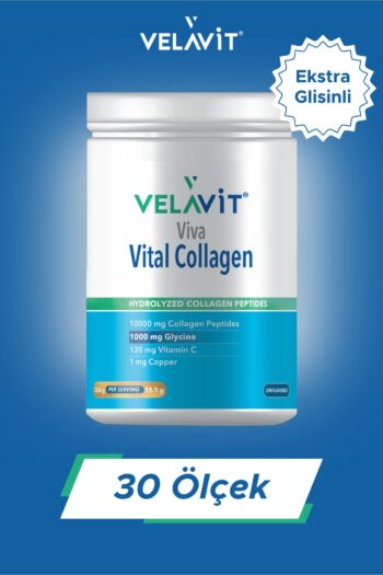 Velavit Viva Collagen Kavanoz 334 Gr. 10.000 Mg, Ekstra Glisinli Kollajen