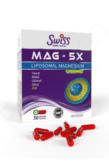 Bork Swiss Natural SWISS Magnezyum Vitamini Mag 5x Liposomal Magnesium 30 Vegan Kapsül