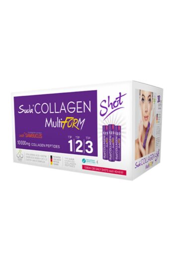 Suda Collagen MultiForm Sambacus Aromalı Kolajen 40mlx30 Shot 10000 mg Collagen Peptit Tip1 - Tip2 - Tip3