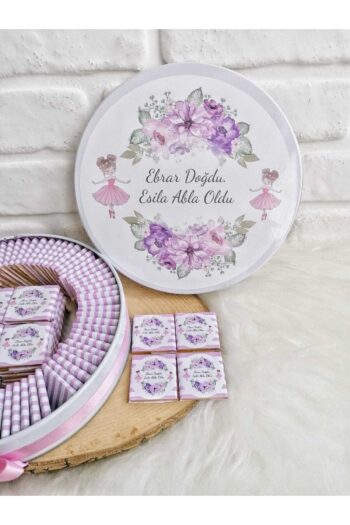 Genel Markalar Angel Gift Chocolate50 Adet Isme Özel Çiçekli Kız Kardeş Temalı Hediyelik Kız Bebek Çikolatası