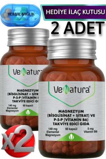 Venatura 2 Adet Magnezyum Bisglisinat Sitrat P5p (VİTAMİN B6) 60 Adet Kapsül