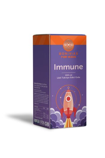 BONİVİAS Bonivias Kids Immune Likit Çocuklar Için Kara Mürver Vitamin C Ve Çinko Içeren Şurup Takviye