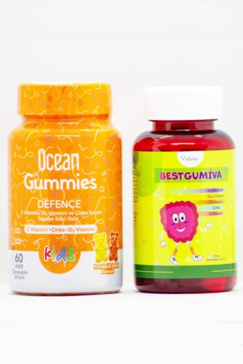 Ocean Gummies Defence 60 Çiğnenebilir Jel Form Bestgumiva Multivitamin 30 TB Lezzetli Vitamin Set