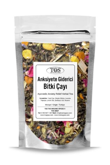 TOS The Organic Spices Ayurvedik Anksiyete Giderici Bitki Çayı 40 gr (1. Kalite) Ayurvedic Anxiety Relief Herbal Tea