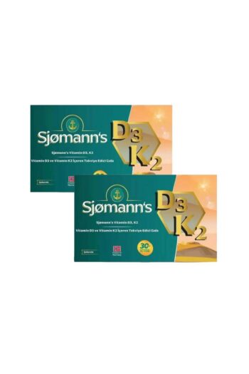 Sjomann's Sjomann’s Vitamin D3 Ve K2 Çiğnenebilir Jel Form 30 Adet X 2