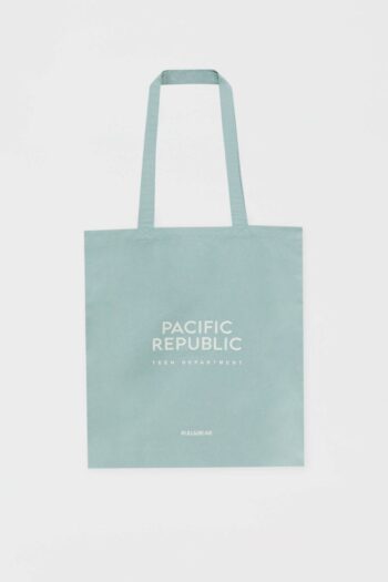 Pull & Bear Pacific Republic logolu tote çanta