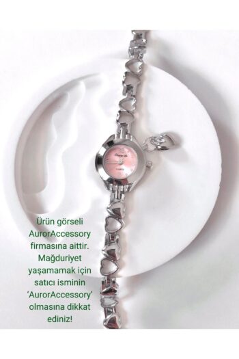 Genel Markalar Pembe Kalp Charmlı Pinterest Kadın Kol Saati