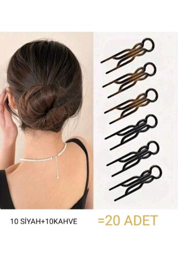 Monalisa Kadın Hair Pin Saç Topuz 10 Siyah,10 Kahverengi 20 Adet