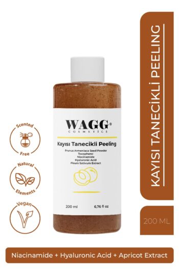 WAGG Cosmetics Ölü Deri Arındırıcı Aydınlatıcı Kayısı Tanecikli Peeling JEL 200ML