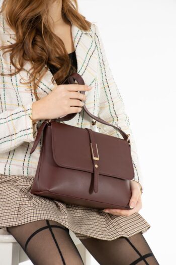 Kaya Bag Bordo Kadın Omuz  ve Kol çanta 20x31 Ebatında