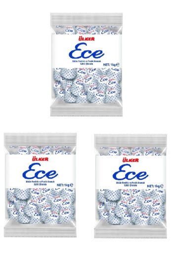 Ülker Ece Ikramlık Çikolata Fındıklı 1kg X 3 Adet