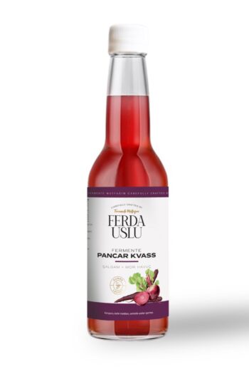 Fermente Mutfağım Doğal Fermantasyon Pancar Kvass - Kırmızı Pancar Şalgam Mor Havuç Içeren Lakto Fermente Içecek