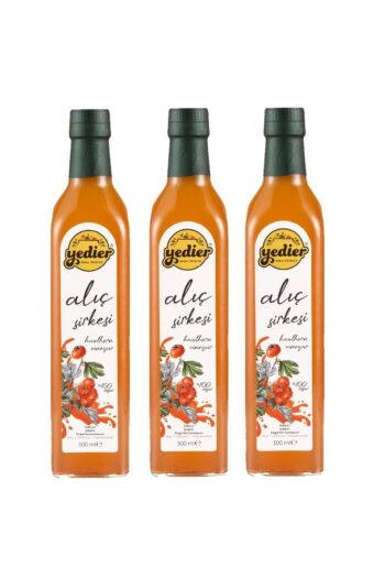 Yedier Doğal Fermantasyon Alıç Sirkesi 500 ml - 3'lü Paket