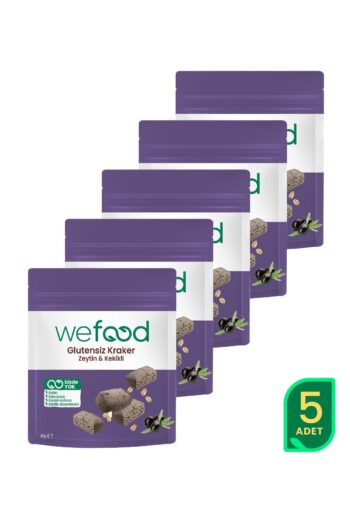Wefood Glutensiz Zeytinli & Kekikli Kraker 40 g 5'li