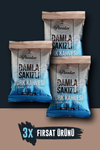 Paşadan Kahve Paşadan (3x100gr) Damla Sakızlı Türk Kahvesi