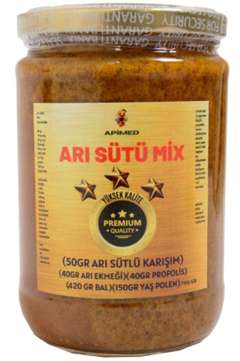 APİMED Arısütü Mix Premium Karışım Bol Arı Sütü Bol Propolis Bol Arı Ekmeği Bol Yaş Polen Bal(700GR)