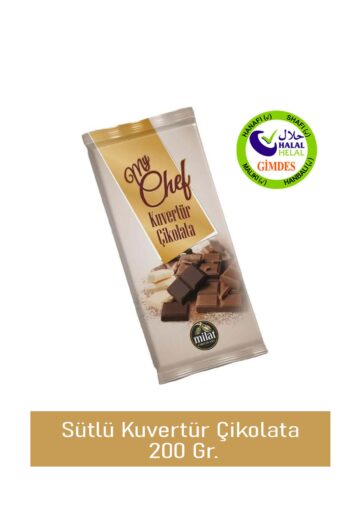 Milat MyChef Sütlü Kuvertür Çikolata 200gr