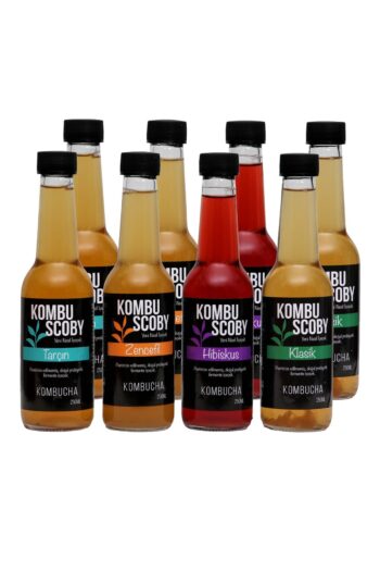 KombuScoby Kombucha Karışık - Kombu Çayı 8 Adet X 250 ml