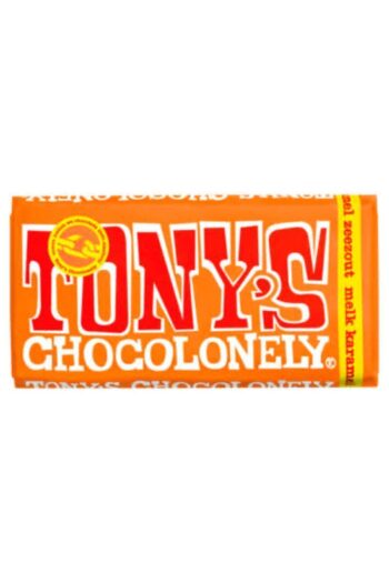 Tony's Chocolonely Tony’s Chocolonely Sütlü Çikolatalı Karamelli ve Deniz Tuzlu 180 gram Ithal Ürün
