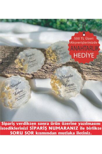 ErenAksesuar Epoksi Magnet 15 Adet Söz Nişan Nikah Kına Düğün Kuran Hatırası Hediyelik Organizasyon